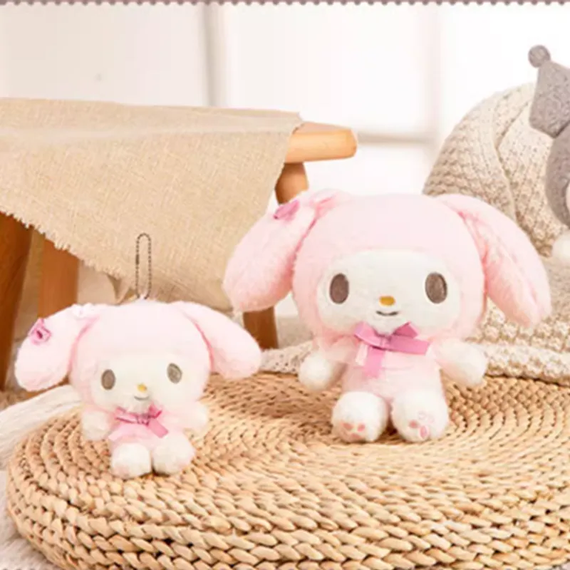 Sanrio Melodi Soft Gray Healing Collection Dolls Plush Pendant 11cm High-3