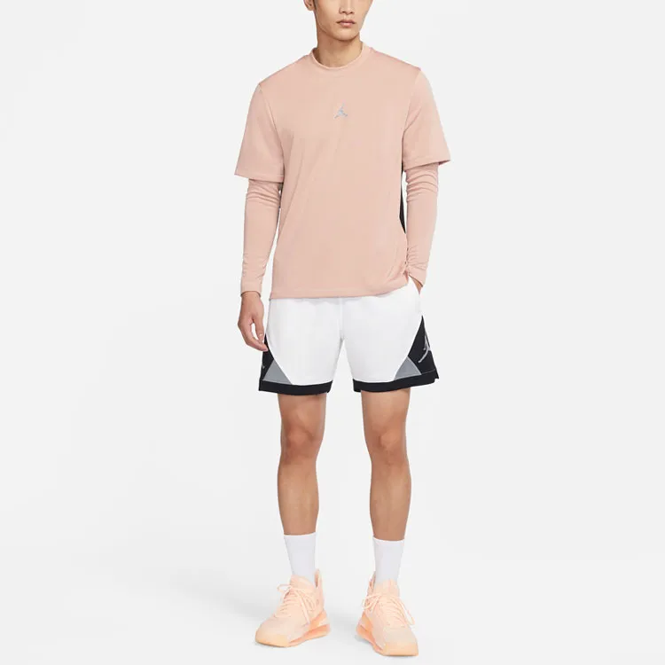 Jordan T Shirts Men Pink Gray-2