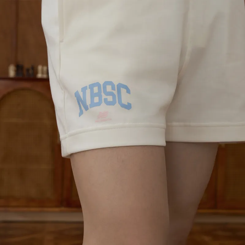 New Balance Vintage Sports Series Sports Shorts Women's Ecru-5