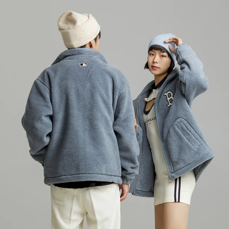 MLB Velvet Jackets Unisex Gray-4