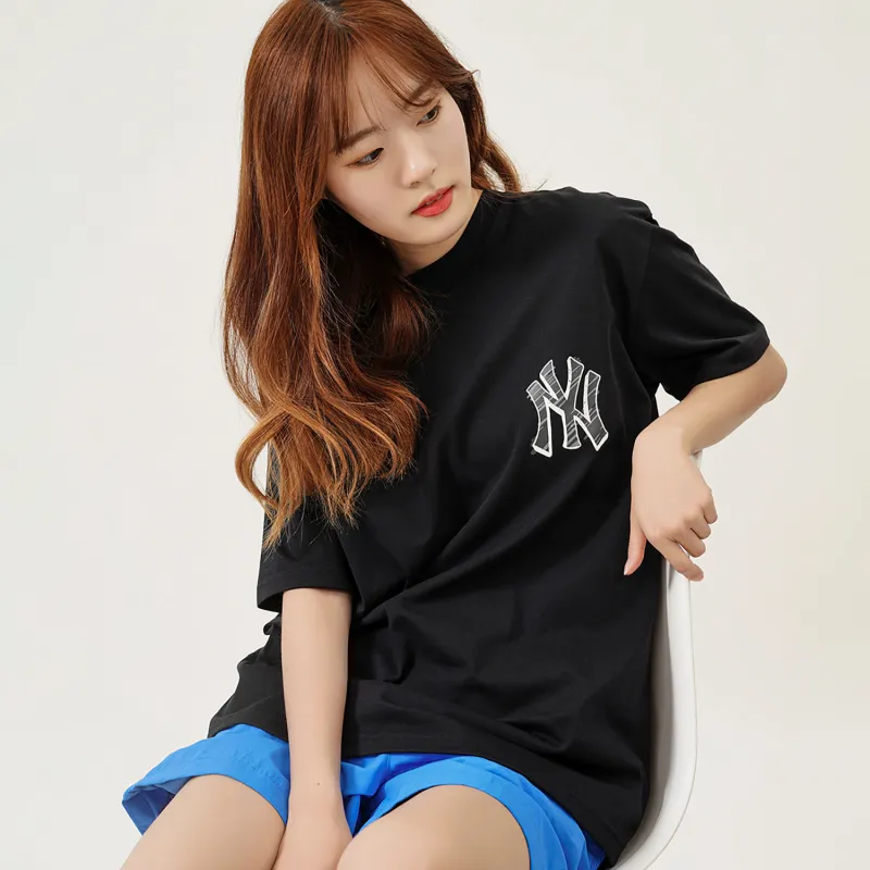 MLB Base Logo T Shirts Unisex Black-6