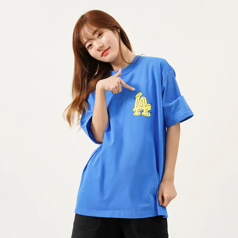 MLB Los Angeles Dodgers T Shirts Unisex Blue-3