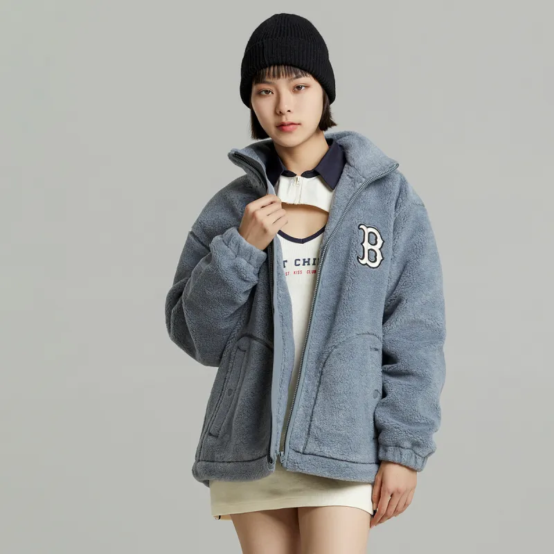 MLB Velvet Jackets Unisex Gray-8