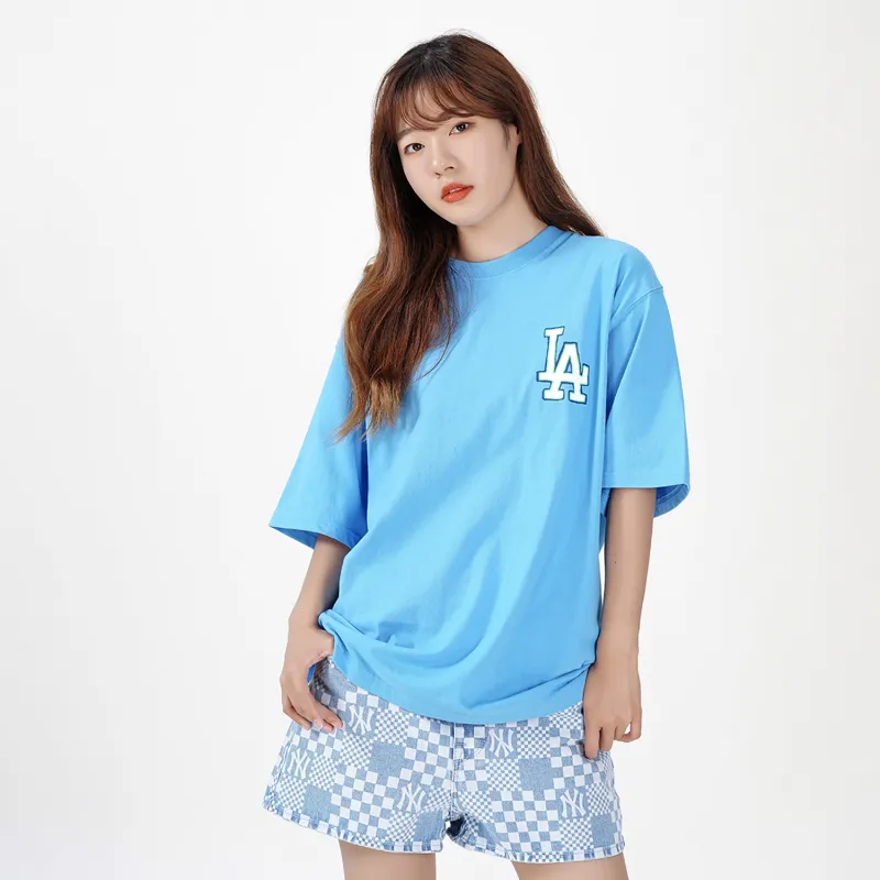 MLB SS22 Set in Sleeve T Shirt Unisex Blue-4