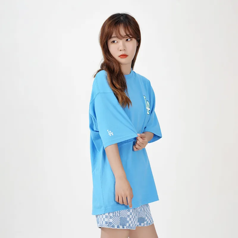 MLB SS22 Set in Sleeve T Shirt Unisex Blue-5