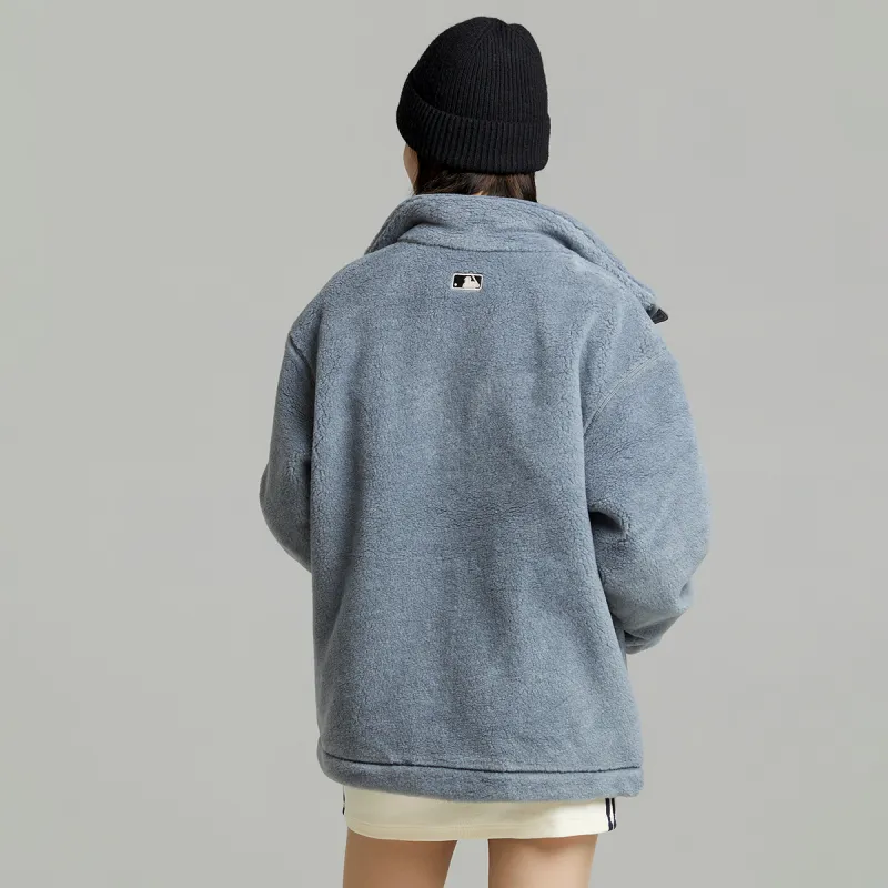 MLB Velvet Jackets Unisex Gray-5