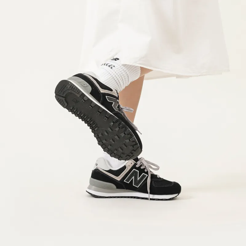 New Balance 574 Black White-5