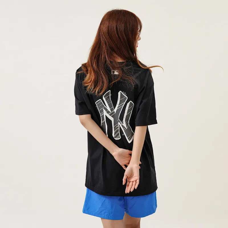 MLB Base Logo T Shirts Unisex Black-4