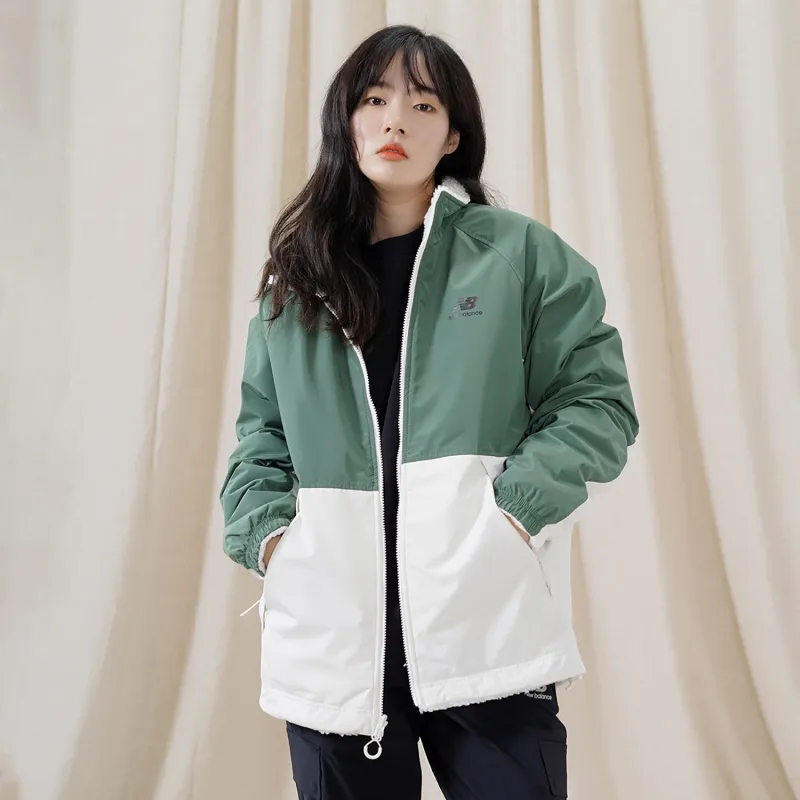 New Balance Velvet Jackets Unisex Ivory White-5