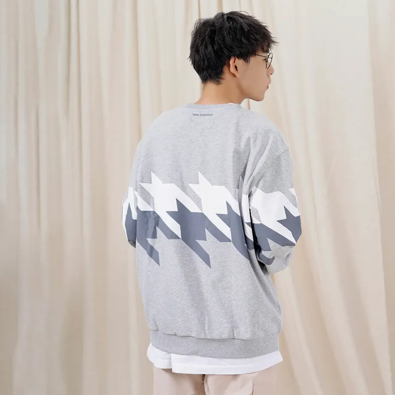 New Balance Sweatshirt Unisex Light Gray-5