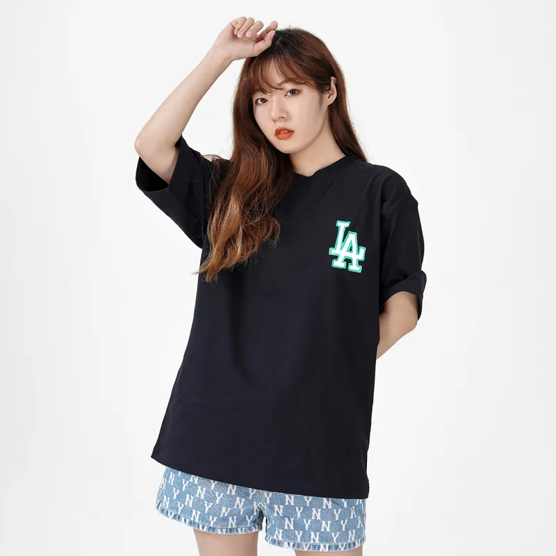 MLB SS22 Set in Sleeve T Shirt Unisex Black-5