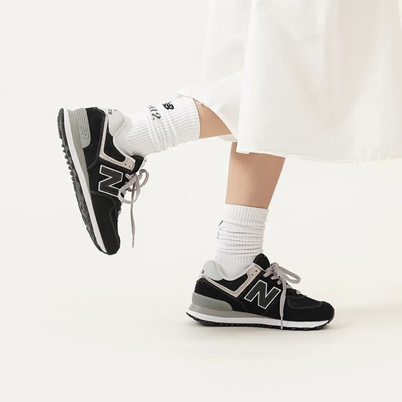 New Balance 574 Black White-9