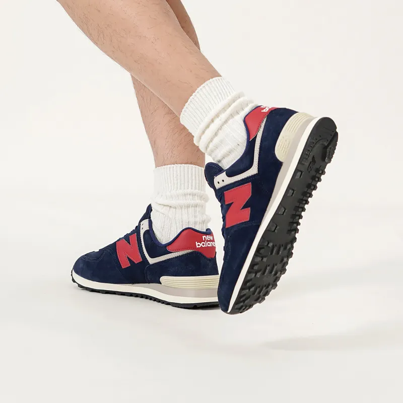 New Balance 574 'Dark Blue Red Gray'-6
