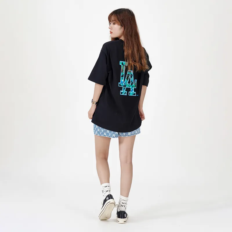 MLB SS22 Set in Sleeve T Shirt Unisex Black-3