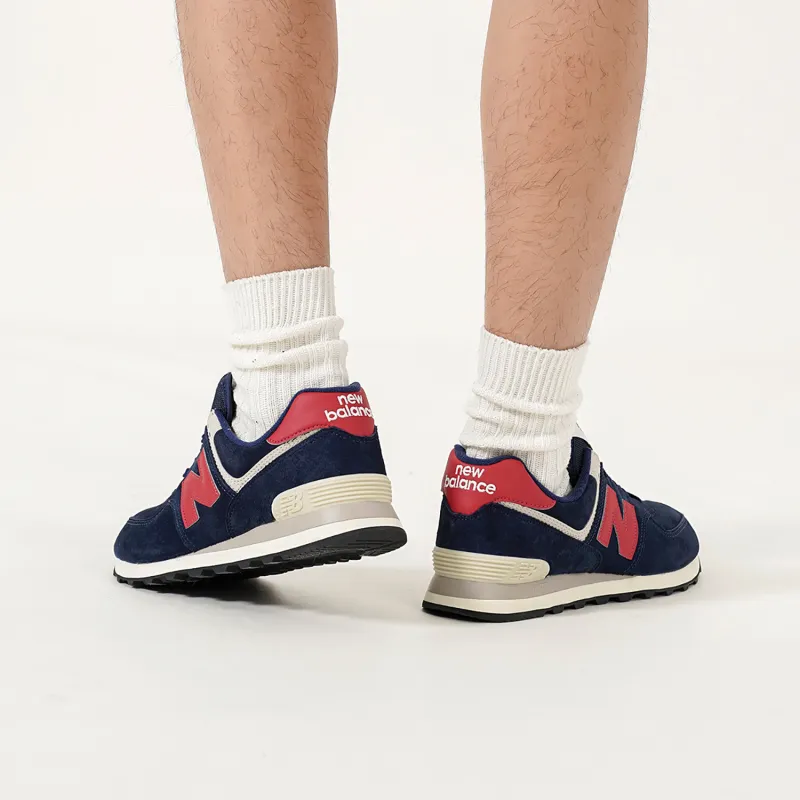 New Balance 574 'Dark Blue Red Gray'-7