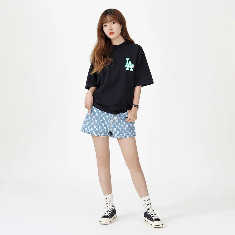 MLB SS22 Set in Sleeve T Shirt Unisex Black-2