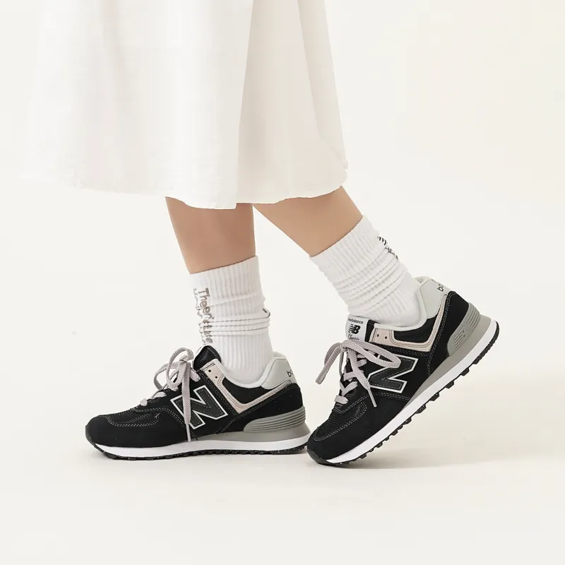 New Balance 574 Black White-8