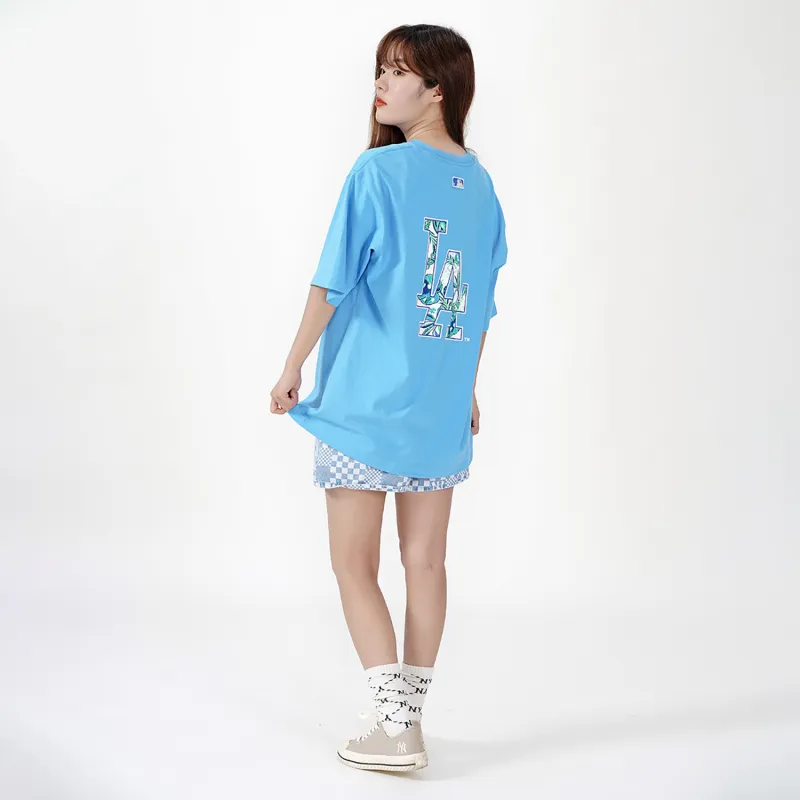 MLB SS22 Set in Sleeve T Shirt Unisex Blue-3