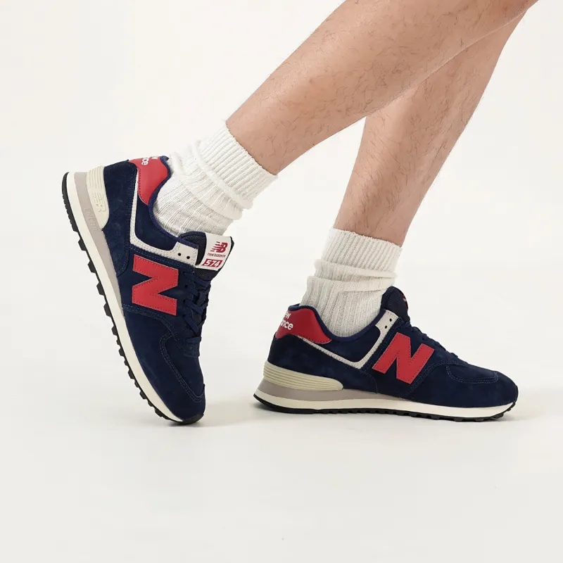 New Balance 574 'Dark Blue Red Gray'-8