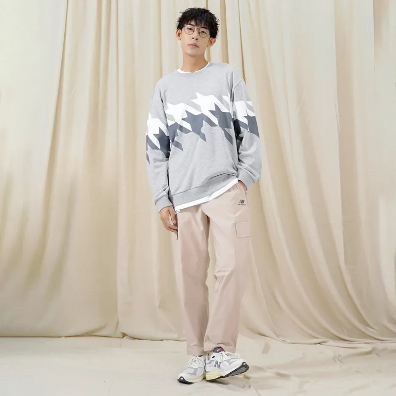 New Balance Sweatshirt Unisex Light Gray-3