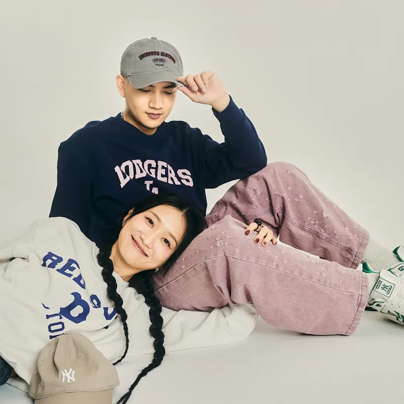 MLB College Style Series Sweatshirt Unisex Dark Cream-4