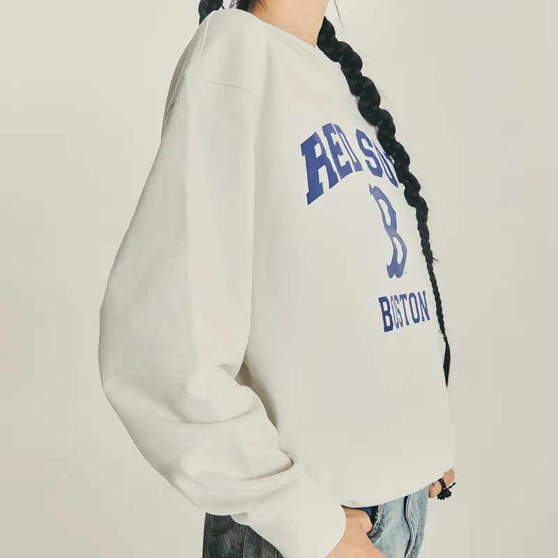 MLB College Style Series Sweatshirt Unisex Dark Cream-5