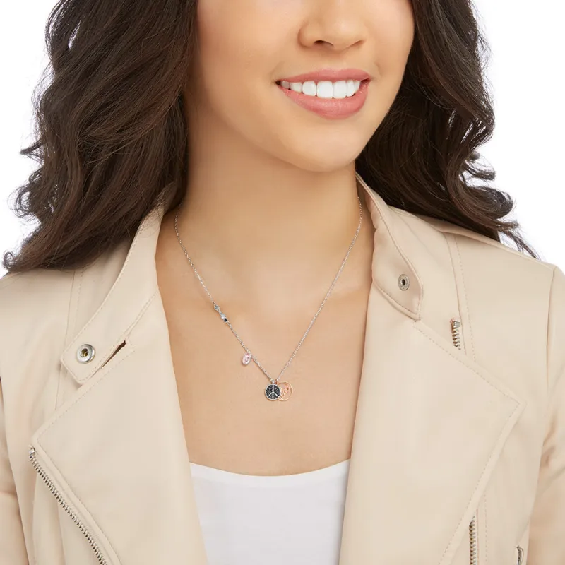 Swarovski Glowing Gold Plated Necklaces Women's-1