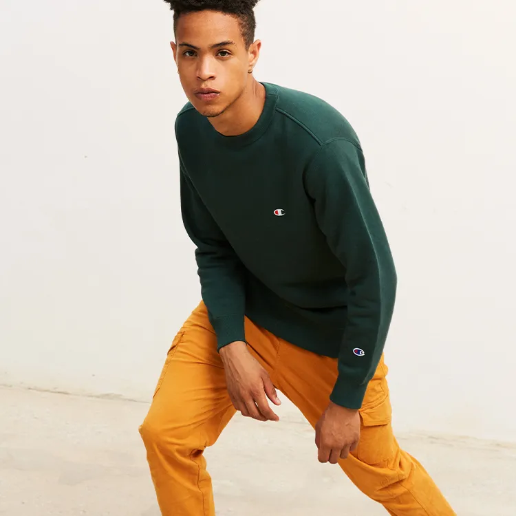 Champion Sweatshirts Unisex Green-10