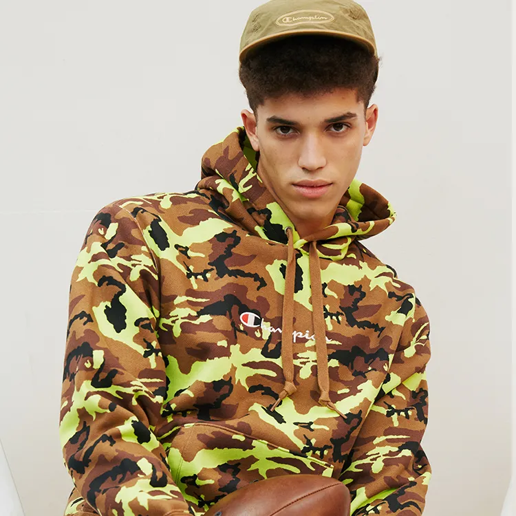 Champion Hooded Other Sweatshirt Japan Version Men's 1Khaki Multicolor-4