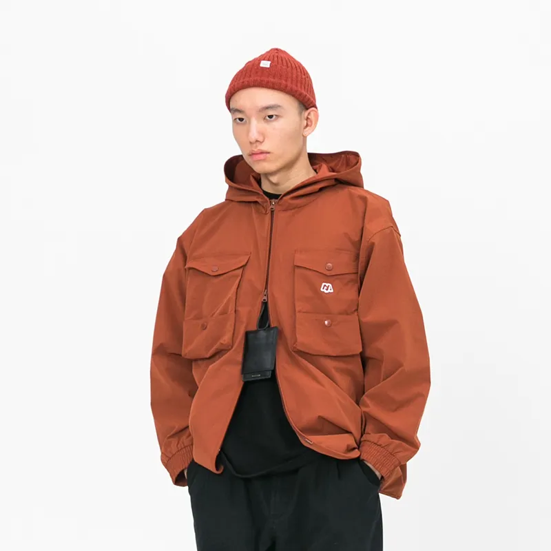 DAKYAM Loose Fit Jacket Unisex Rusty Red-2