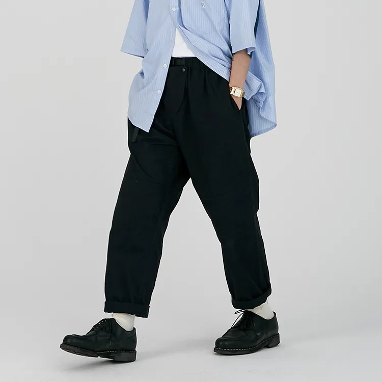DAKYAM Moderate Casual Pants Unisex Dark Blue-3
