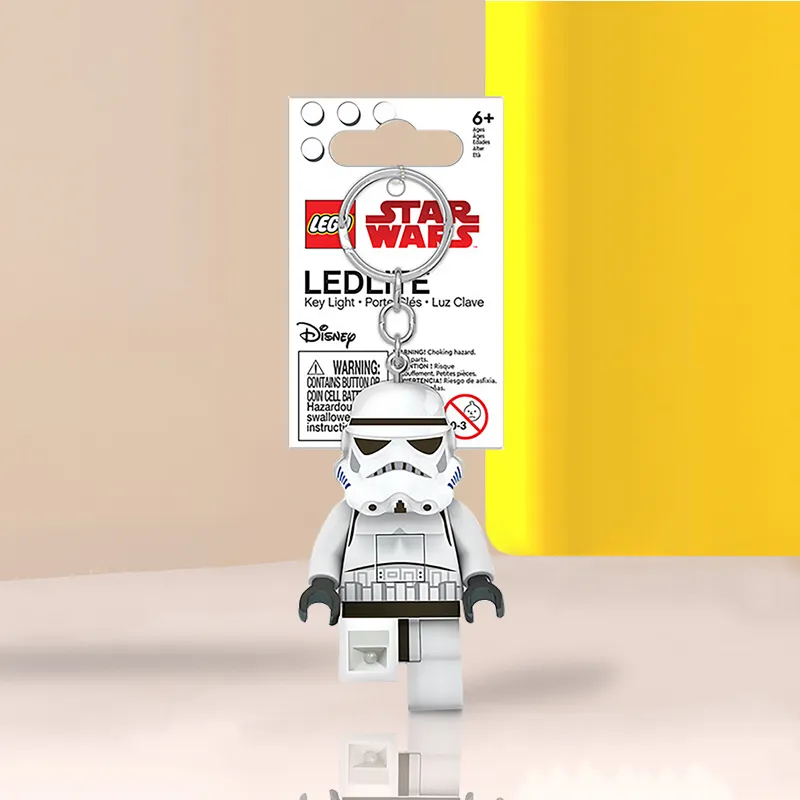 LEGO Star Wars Collection Black Warrior Darth Vader Yoda Baby Glow in The Dark Keychain Pendant IP Merch-4