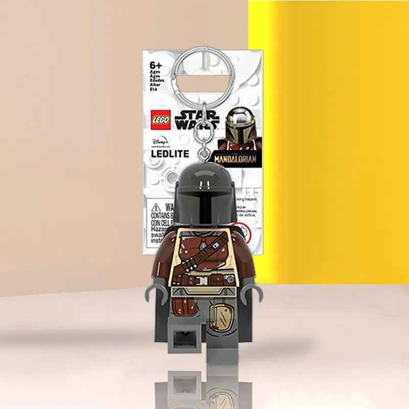 LEGO Star Wars Collection Black Warrior Darth Vader Yoda Baby Glow in The Dark Keychain Pendant IP Merch-6