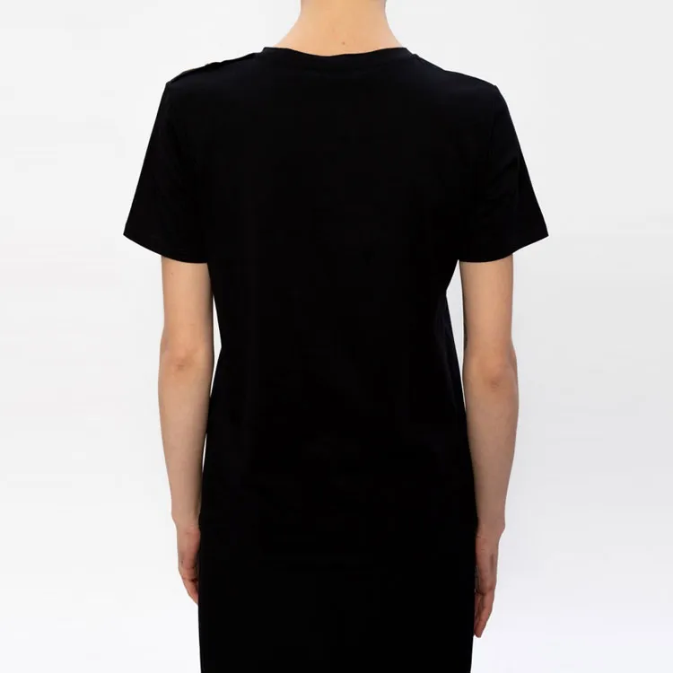 BALMAIN Flocked Logo T-Shirt-3