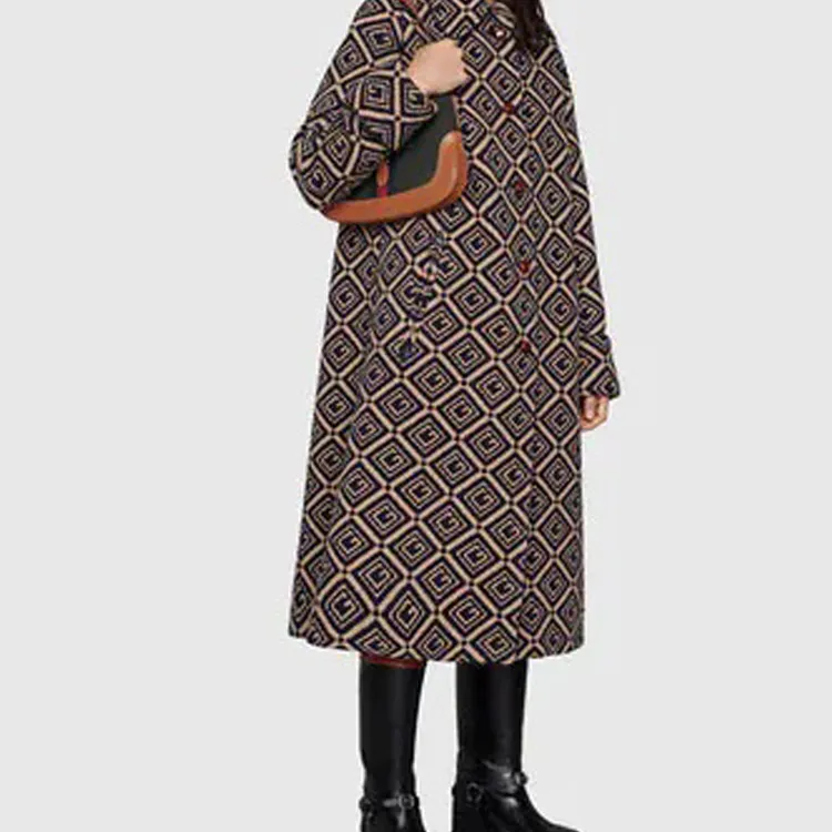 GUCCI Jackie 1961 Canvas With Leather Trim Crescent Shoulder Bag Shoulder Bag Women's Dark Green With Brown Accents-11