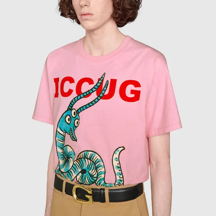 GUCCI T Shirts Men Pink-3