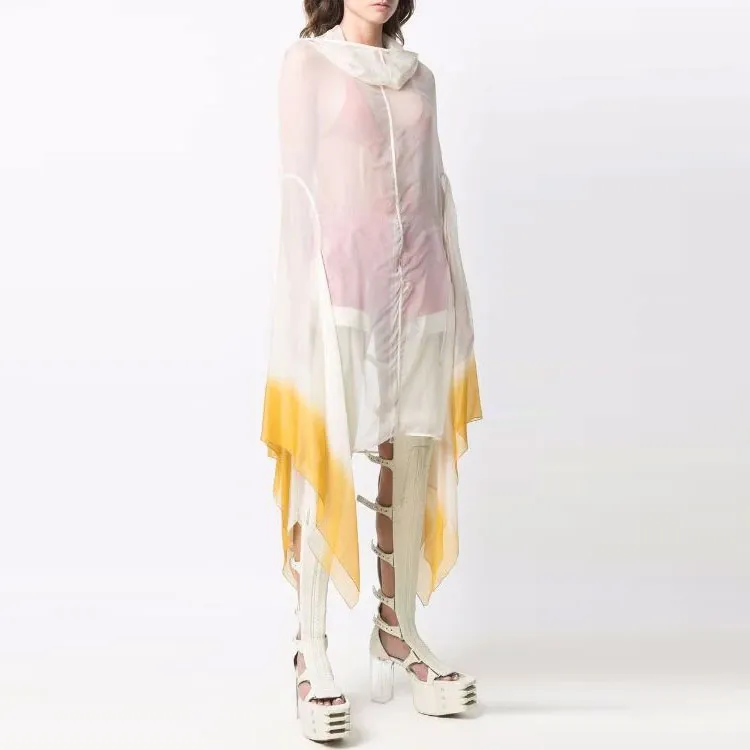 RICK OWENS Moody Draped-sleeve Top-1