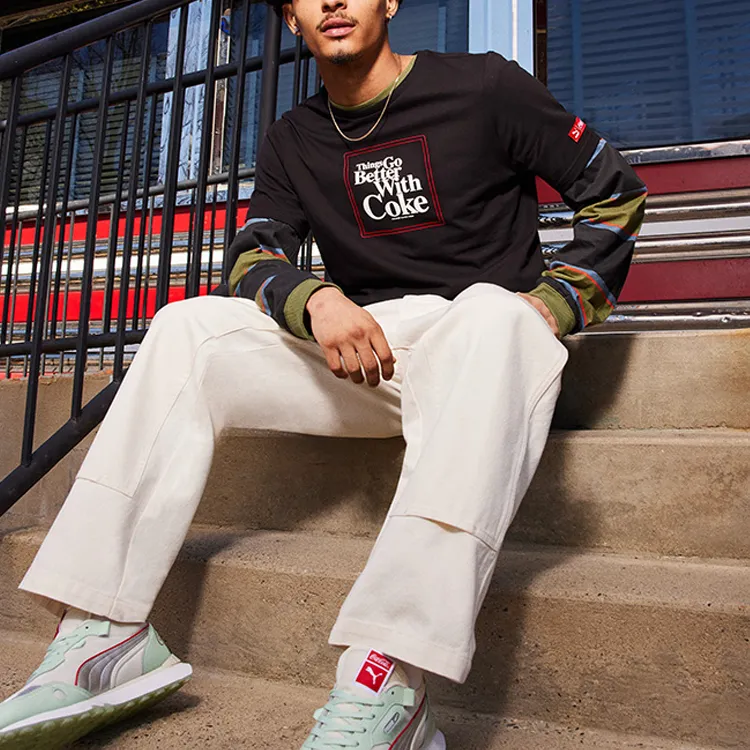 Coca cola X PUMA X Coca Cola T Shirts Men Black-2