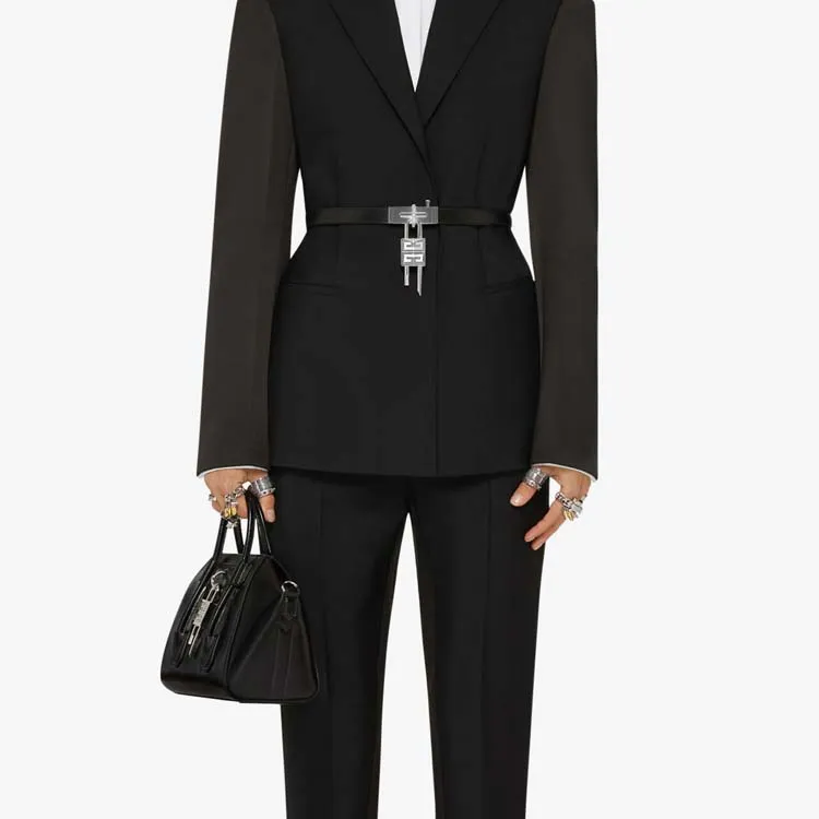 Givenchy Antigona Cow Leather Shoulder Bag Crossbody Bag Handbag Mini Women's Black-4