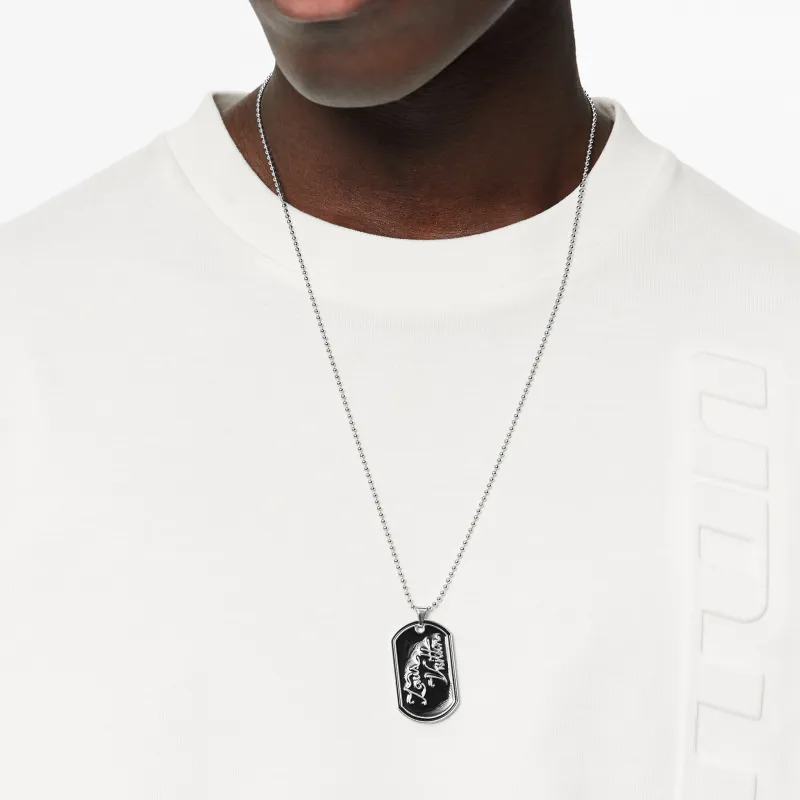 LOUIS VUITTON Signature Necklaces Unisex Black-2