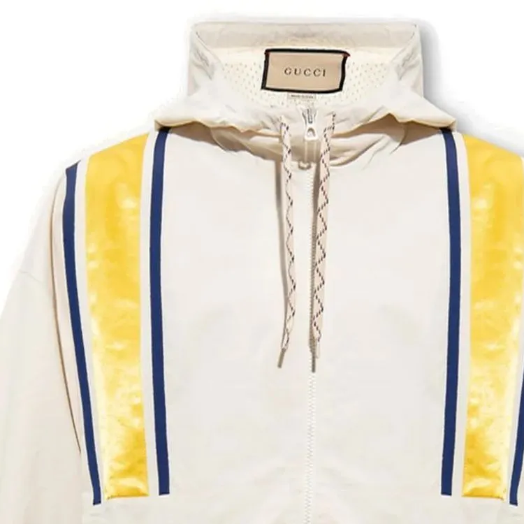 GUCCI Striped Detail Hooded Jacket-3