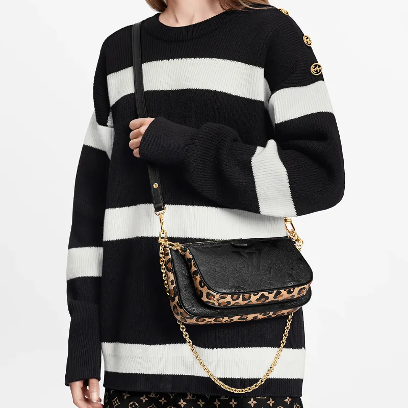 LOUIS VUITTON Multiple Pochette Accessoires Wild At Heart Black-6