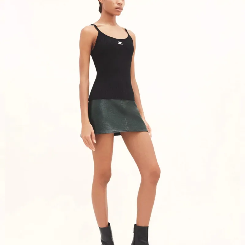 COURREGES Reedition Ribbed Tank Top-3