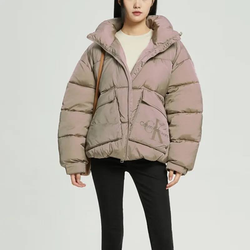 CALVIN KLEIN Puffer Jacket Unisex Ecru-3