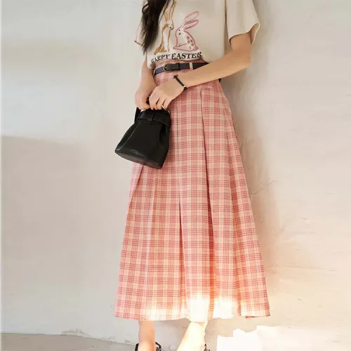 MISHOW Casual Long Skirts Women's Pink