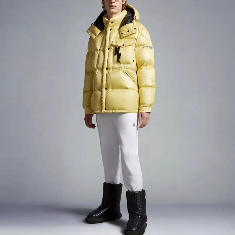 Fragment Design X MONCLER GENIUS MONCLER GENIUS X Fujiwara Hiroshi FRGMT Down Jackets Unisex Yellow-3