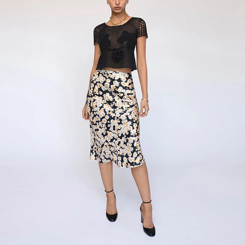 Réalisation Par Casual Long Skirts Women's Floral Power-1