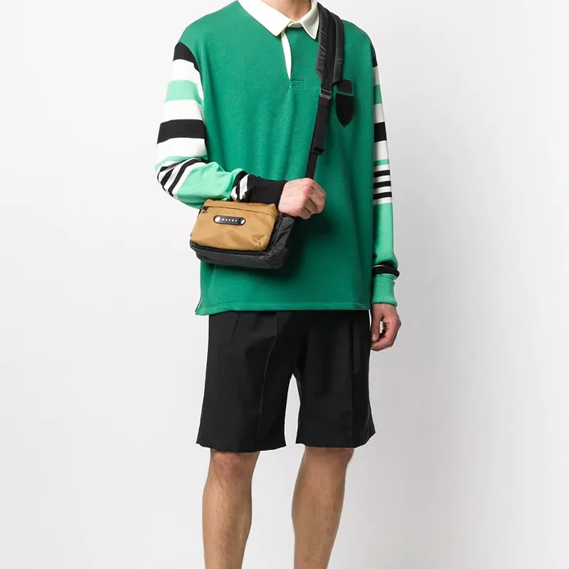 MARNI Polyamide Messenger Bag Shoulder Bag Crossbody Bag Men's Brown-4
