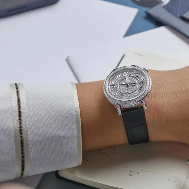 VACHERON CONSTANTIN ÉGÉRIE Automatic Mechanical Movement Women's Watch 35mm White Dial Genuine Leather Strap-4
