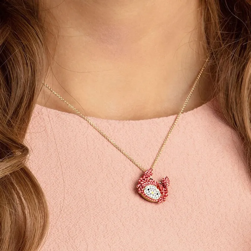Swarovski Rose Gold Tone Plated Necklaces Women's-1